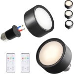 Vtizikl lot de 2 lampes led � piles pour applique murale int�rieure e27, t�l�commande et contr�le tactile ...