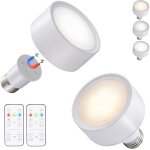 Vtizikl lot de 2 lampes led � piles pour applique murale int�rieure e27, t�l�commande et contr�le tactile ...