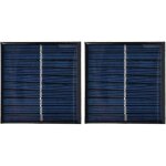 Vtizikl lot de 2 mini panneaux solaires portables, cellules encapsul�es, �poxy, flexibles, � monter soi ...