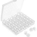 Vtizikl 25 bobines vides en plastique transparent pour machine � coudre - fei yu