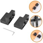 Vtizikl 2pcs arr�ts de porte de grange en alliage de zinc dispositif de limite d'arr�t de rouleau voie ...