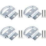Vtizikl 4pcs anneaux d'arrimage, attache bache remorque en d avec vis pour bateaux, camions, camionnettes ...