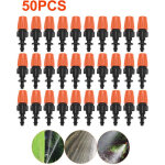 Vtizikl 50 goutteurs irrigation r�glables - kit micro - drip 1 / 4  - pour potager / serre / jardin (d�bit ...