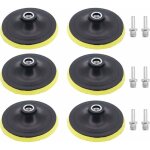 Vtizikl 6 pcs 5 pouce 125mm assiette de ponage avec m14 mandrin plateau de ponage pour perceuse, meuleuse ...