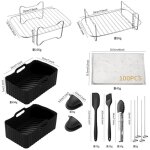 Vtizikl accessoires pour friteuse � air (y compris l'emballage en papier kraft et les accessoires complets) ...