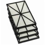 Vtizikl �tre applicable lot de 4 panneaux filtres pour robot tiger shark - rcx70101pak2 - noir accessoire ...