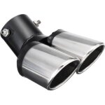 Vtizikl cache d'�chappement pot d'�chappement universel silencieux double cache d'�chappement en acier ...