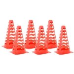 Vtizikl c�nes de football 6 pcs empilables orange 13x13x22, 5 cm