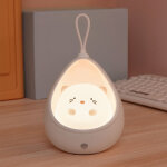Vtizikl lampe murale veilleuse chaton mignon � d�tecteur de mouvement, rechargeable, d�coration de chambre ...