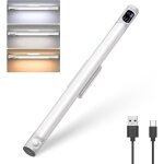 Vtizikl led cuisine sous meuble sans fil 64led, 36cm 9000k r�glette led rechargeable usb, 2200mah lampe ...