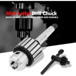 Vtizikl mandrin � cl� mt2 b16 pour tour m�taux - 1 - 13mm - acier carbone - taraudage / al�sage pr�cis ...