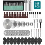 Vtizikl mandrins de pon�age adapt�s � la perceuse � ongles dremel, 147 pi�ces, kit de lames de scie, ...