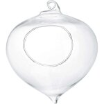 Vtizikl pot de fleurs pour plantes succulentes, vase en verre suspendu, d�coration de jardin