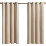 Vtizikl rideau occultant thermiques, 2 panneaux rideaux courts isolant anti froid et anti bruit � oeillets ...