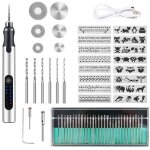 Vtizikl stylo graveur �lectrique san fil, usb rechargeable trousse � outils de gravure, mini outil graver, ...