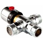 Vurahome - vanne de m�lange thermostatique � 3 voies en cuivre massif vanne de , xu, chauffe - eau solaire ...