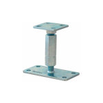 Waelbers - pied de poteau rglable hauteur h120 / 195mm universel galvanis b16x8