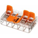 Wago - borne de raccordement srie 221 transparent 5 x 0, 5 - 6, 0mm, 400v