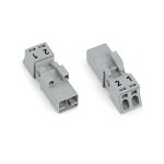 Wago - connecteur femelle 2 voies gris