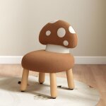 Wahson petite chaise enfant avec dossier en champignon, tabourets pour enfant pieds en bois fauteuils ...