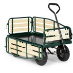 Waldbeck ventura - remorque de transport  main, chariot de manutention carriole pour jardin, travaux ...