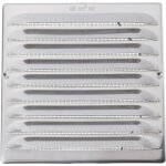 Wallair grille daration acier inoxydable convient pour  de tube: 12. 5 cm 560282