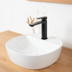 Wanda collection - vasque  poser en cramique avec plage bahia 41cm