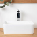 Wanda collection - vasque rectangulaire  poser cramique gordon 40cm