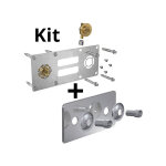 Kit robifix per �16 - f 1 / 2 � sertir + cache inox 150mm