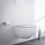 Bernstein - wc suspendu blanc brillant cuvette sans rebord toilettes fond creux abattant fermeture douce, ... Bernstein - wc suspendu blanc brillant cuvette sans rebord toilettes fond creux abattant fermeture douce, ...