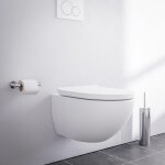Bernstein - wc suspendu blanc mat cuvette sans rebord toilettes fond creux abattant fermeture douce, ... Bernstein - wc suspendu blanc mat cuvette sans rebord toilettes fond creux abattant fermeture douce, ...