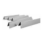 Lot de 5 barres flavorizer en inox pour barbecue weber genesis s�rie 300 jusqu'a 2010 (boutons sur le ...