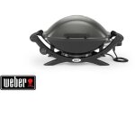 Weber - barbecue electrique q 1400 - noir gris