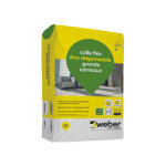 Weber saint gobain - colle carrelage grands carreaux, 25kg, mortier, colle dformable pour carrelage, ...