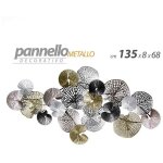 Webmarketpoint - tableau en m�tal d�coration murale fleurs cm 135 x 8 x 68 h