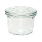 Rundrandglas mini - sturz 80 ml mit deckel 60mm