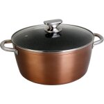 Wecook cocotte en aluminium forg� haute 24 cm pour tous types de feu ref 10924