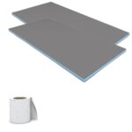 Wedi - lot de 2 panneaux de construction + bande d'armature epaisseur 0, 6 cm