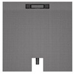Wedi - receveur a carreler 90 x 90 cm fundo plano linea - coulement linaire sortie sur le petit cot ...