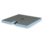 Wedi - receveur de douche � carreler complet fundo plano, 1200x1200x65 mm