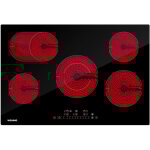 Wehimo - plaque vitrocramique 5 feux 8600w l77 x p52 cm, table de cuisson vitrocramique 5 foyers encastrable ...