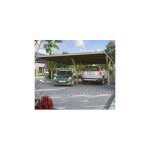 Carport double en bois 606x592 cm avec toit en pvc