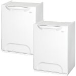 Wellhome - pack de 2 poubelles de recyclage en polypropylène blanc, avec réservoir intérieur de 40 l ... Wellhome - pack de 2 poubelles de recyclage en polypropylène blanc, avec réservoir intérieur de 40 l ...