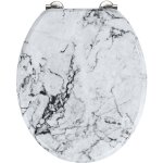 Wenko - abattant wc onyx mdf blanc sans frein de chute design abattant wc marbre abattant wc original ...
