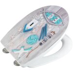 Abattant wc wenko thermoplast multicolore design, silencieux, haut de gamme, facile  nettoyer, dmontable ...