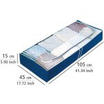 Arrangement sous lit wenko housse air bleu 4 pièces 105x15 cm housse de rangement vêtements sac de rangement ... Arrangement sous lit wenko housse air bleu 4 pièces 105x15 cm housse de rangement vêtements sac de rangement ...