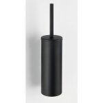 Brosse wc murale orea, brosse wc suspendue, brosse wc noire, design ferm, fixation murale inclus, acier ...