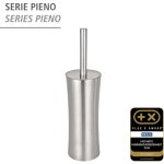 Wc - porte brossee wenko pieno inox brosse wc ferme satin accessoires de salle de bain ensemble brosse ...