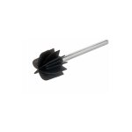 Brosse  wc de rechange avec tte  lamelles en silicone, brosse de toilette  tte noire en silicone ...