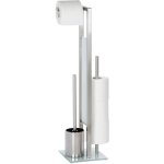 Combin wc rivalta serviteur 3 en 1 wenko accessoires toilettes, brosse wc, drouleur stockage papier ...